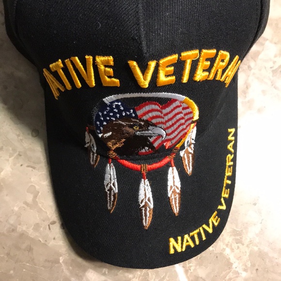 Native Veteran Cap, Black - Picture 6 of 6